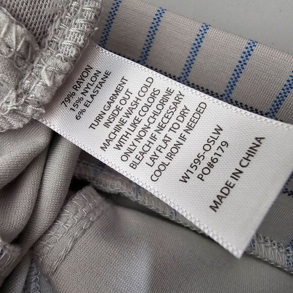 Betabrand MP Pants Journey Skinny  Blue Windowpane Plaid Office Career Comfort - Picture 8 of 8